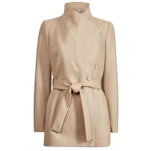 Ted Baker Wool Wrap Short Coat